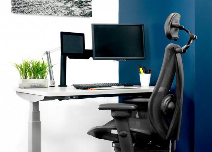 ergonomics of the workplace at the computer