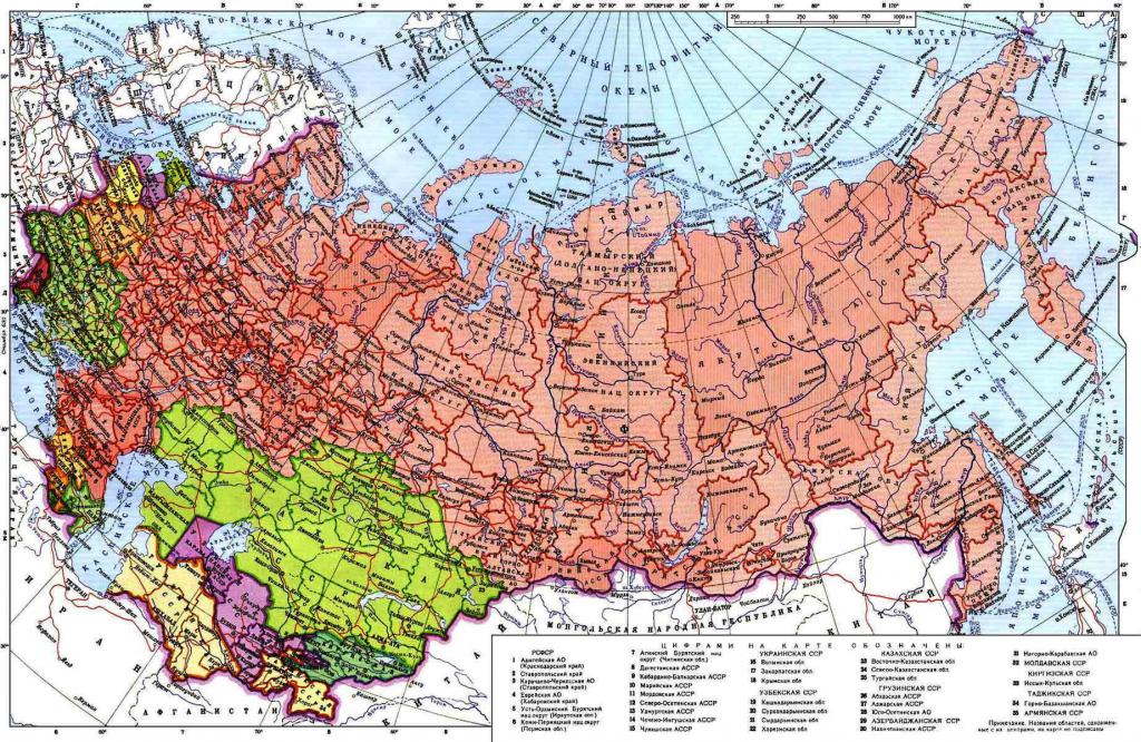 UdSSR-Karte