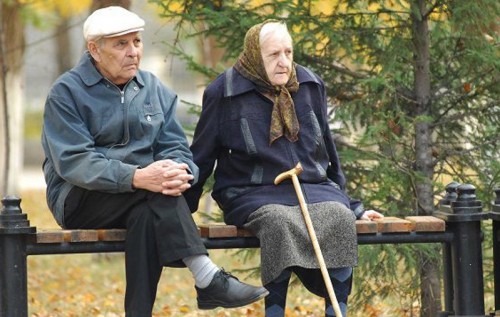 gepensioneerden van Novosibirsk
