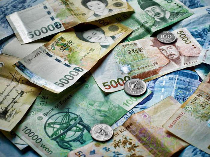 korejské peníze