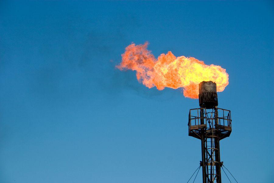 olja och gas fält flare