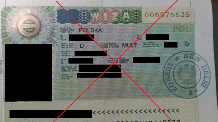 vízummegtagadás Lengyelország számára