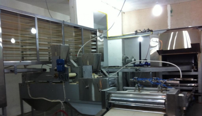 apparatuur voor de productie van pitabroodje