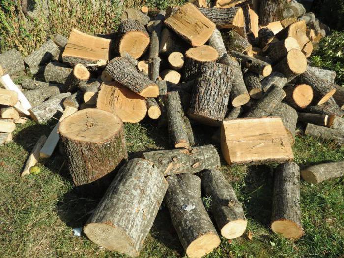 Geschäft Brennholz gehackt