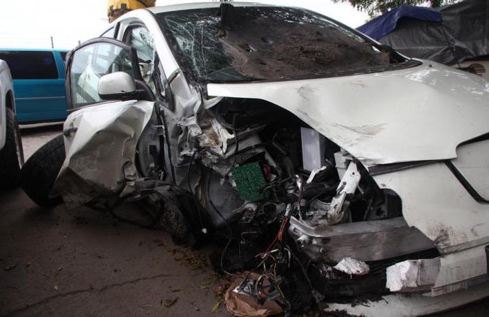 causant des dommages modérés à la santé dans les accidents de la route
