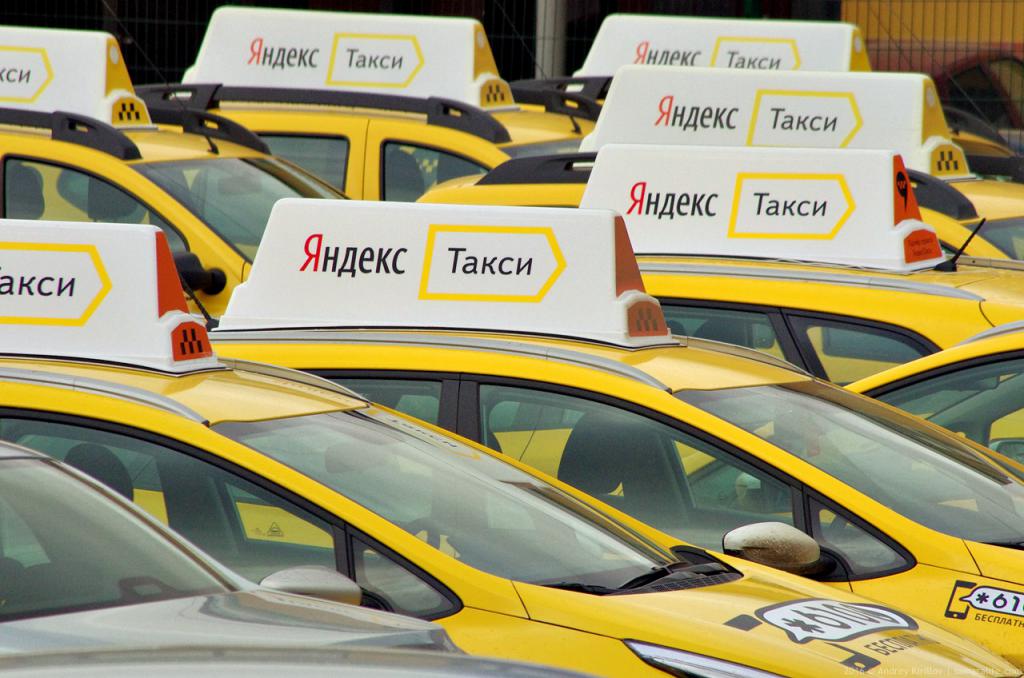 půjčit auto v taxíku Yandex