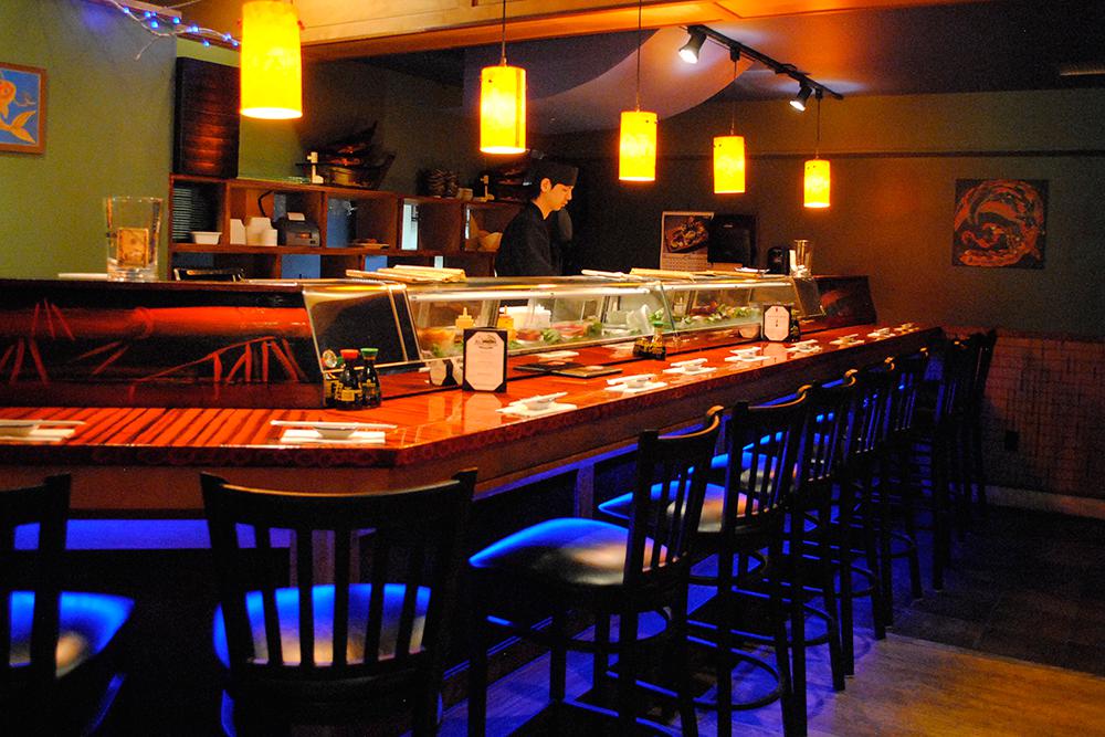 Sushi bar interior