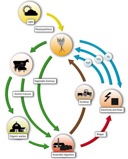 Apparatuur voor de productie van biogas