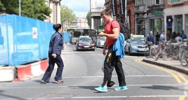 the penalty to the pedestrian for crossing in the wrong place