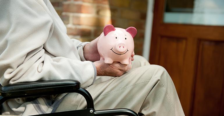 hur mycket personer med funktionsnedsättning får 1 pension