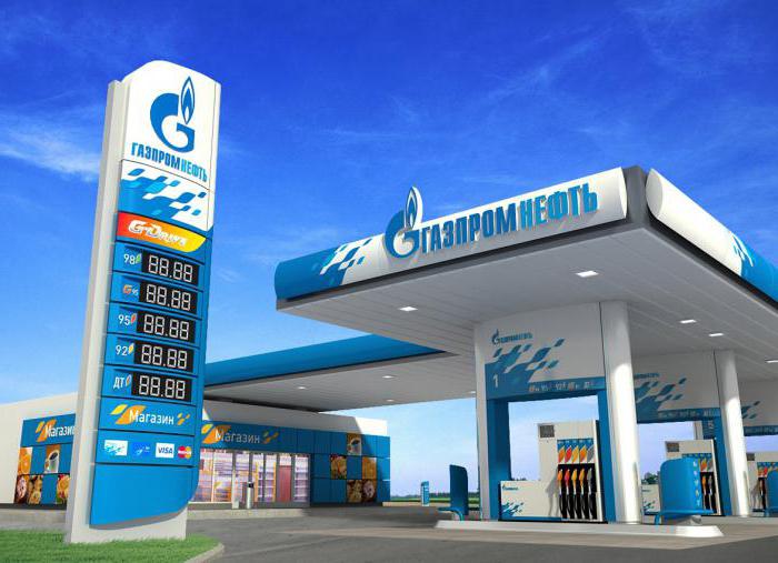 gaspromneft tankstation franchise
