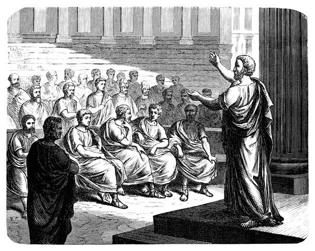 antiker römischer Sprecher
