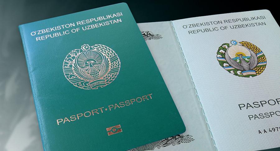 passaport d'un ciutadà d'Uzbekistan