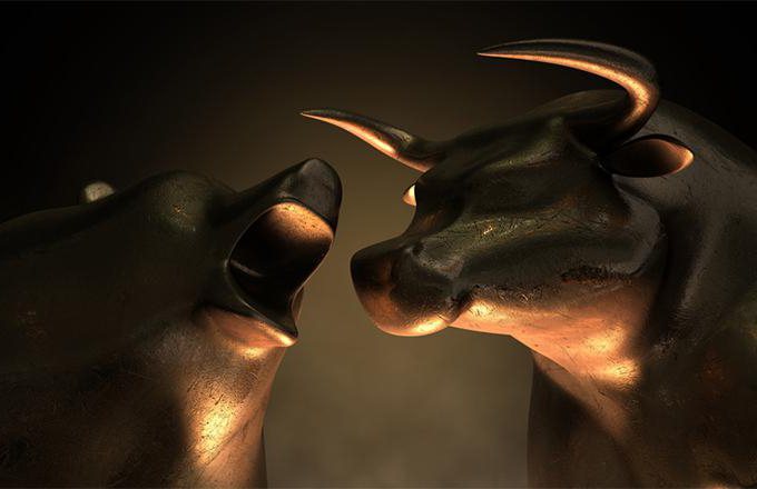 bears and bulls on the stock exchange
