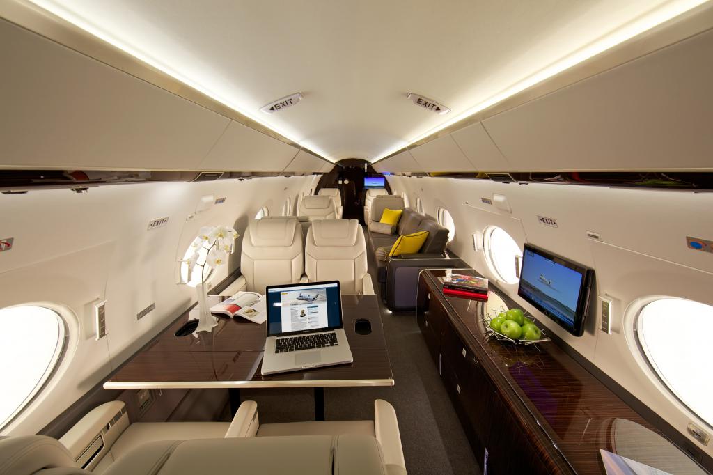Interiér Gulfstream G650