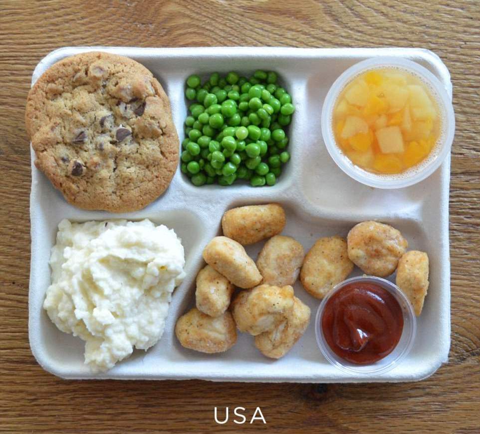 Schoolontbijt in de VS.