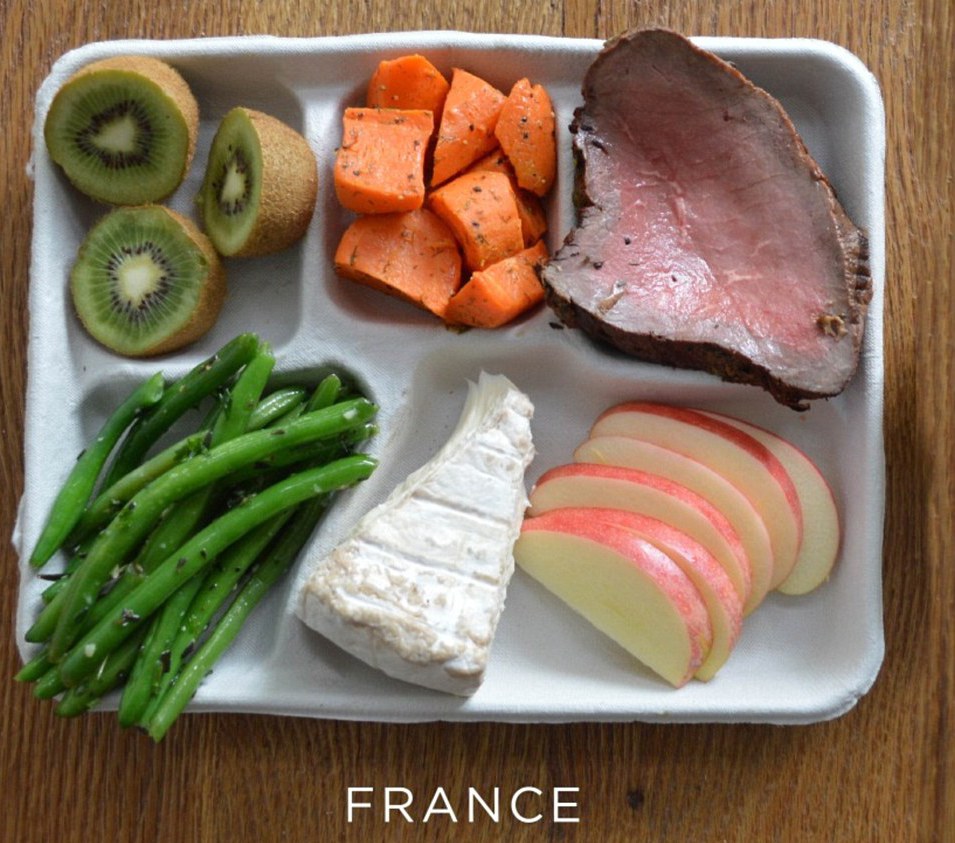 Školní snídaně ve Francii