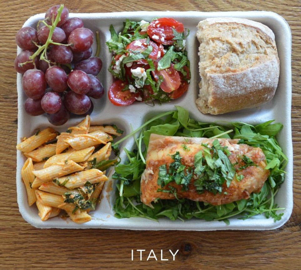 Schoolontbijt in Italië