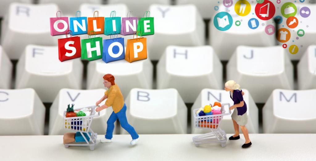 Online winkelen in de online winkel