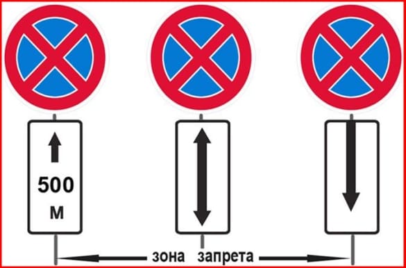 pénalité pour s'arrêter sous le panneau d'arrêt est interdite