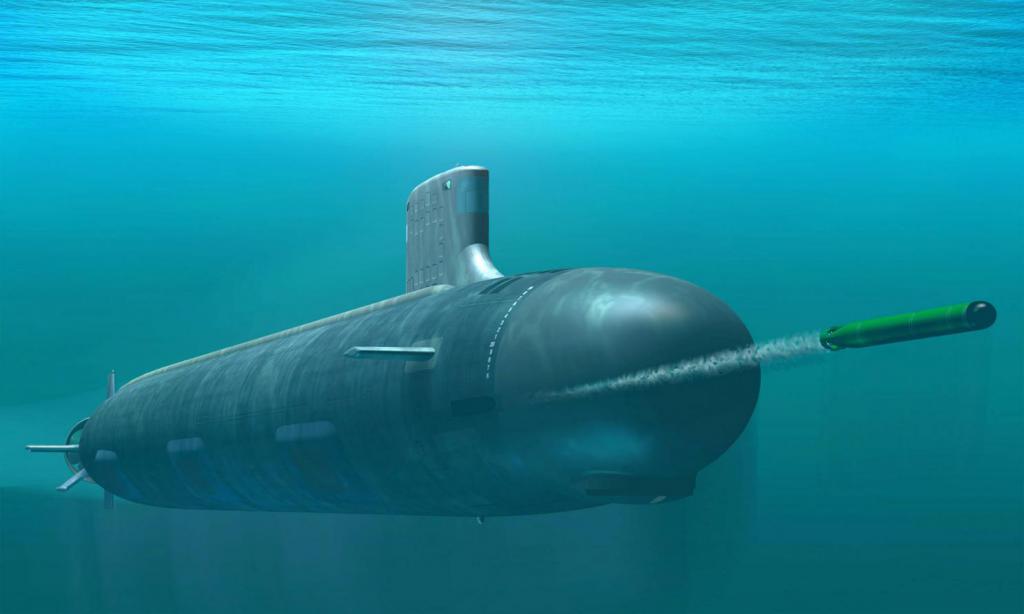 Lanzar un torpedo desde un submarino