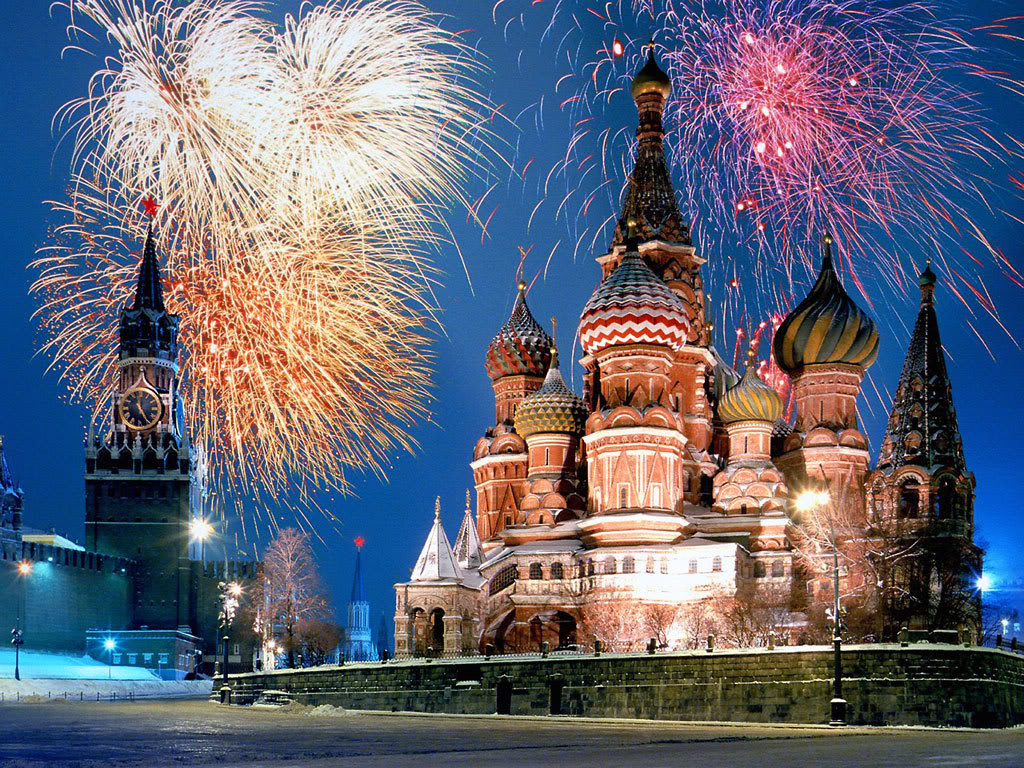 Új év Moszkvában