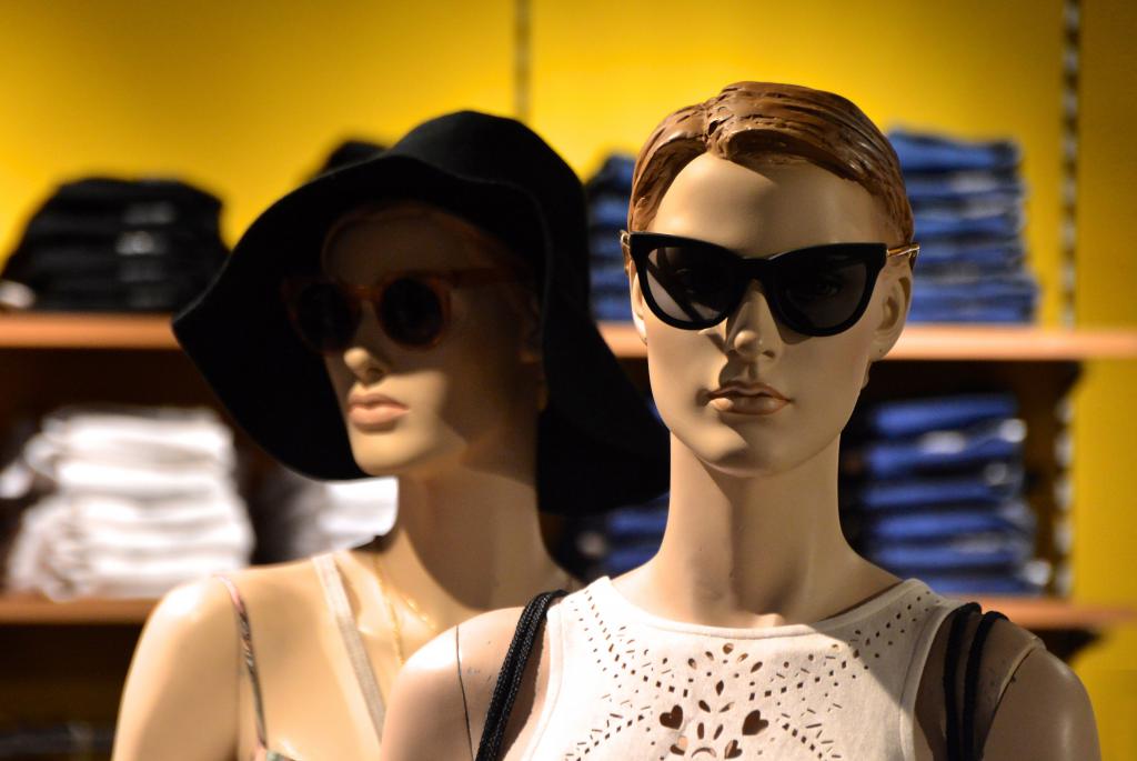 Mannequins op de handelsvloer