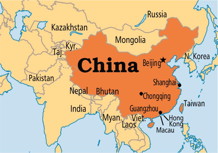 Kina på världskartan
