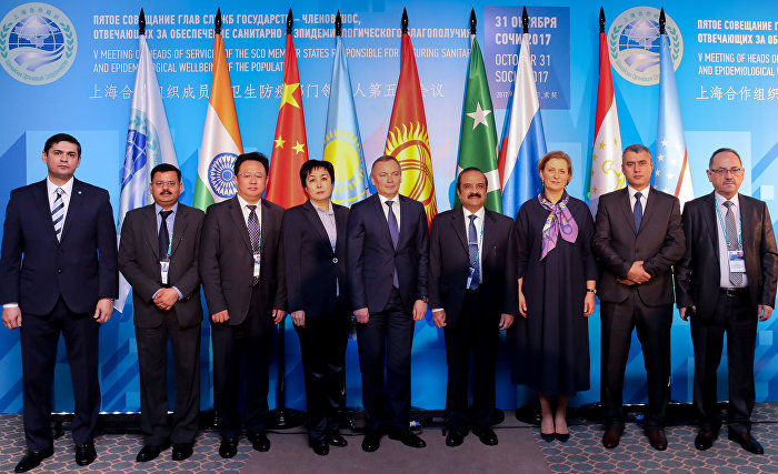 De laatste foto van de hoofden van de SES van de SCO-lidstaten