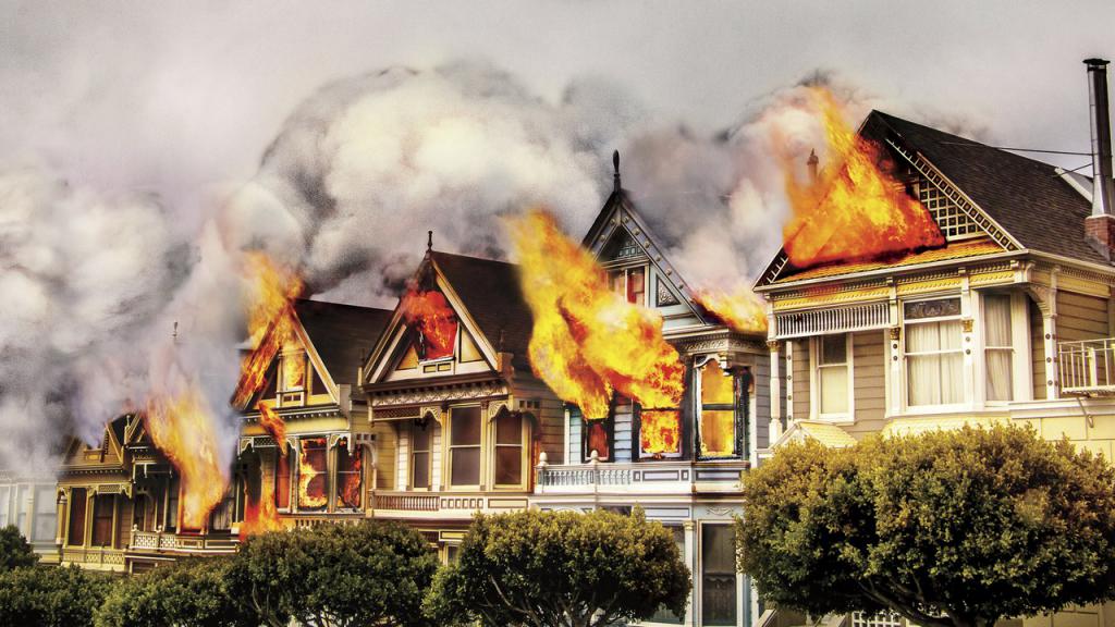 5 huizen branden