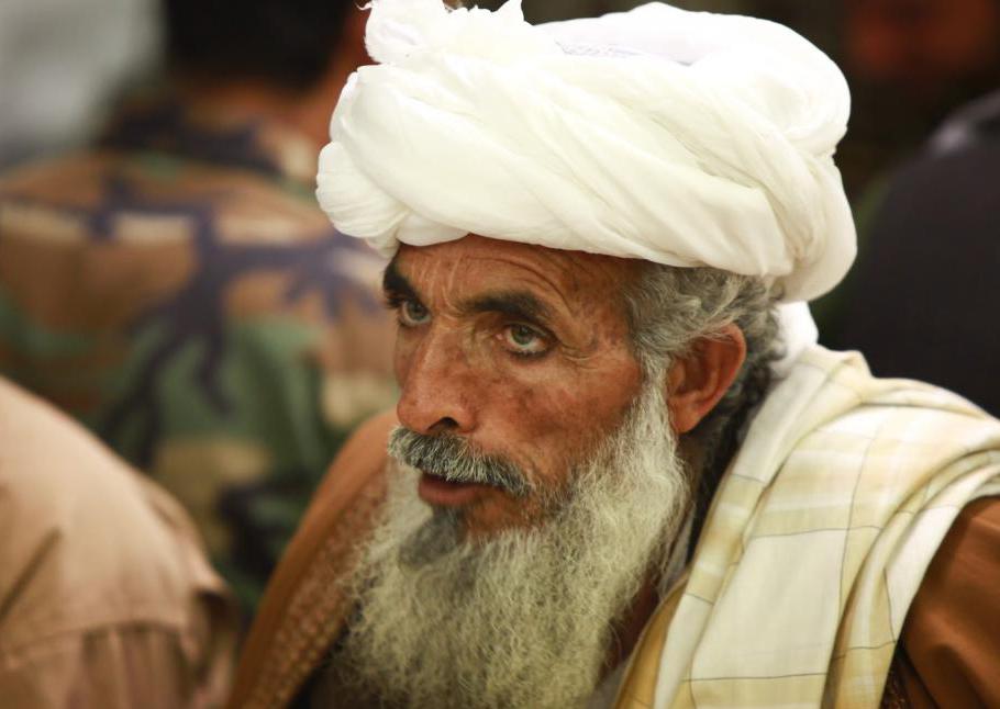 Gammal man från Afghanistan